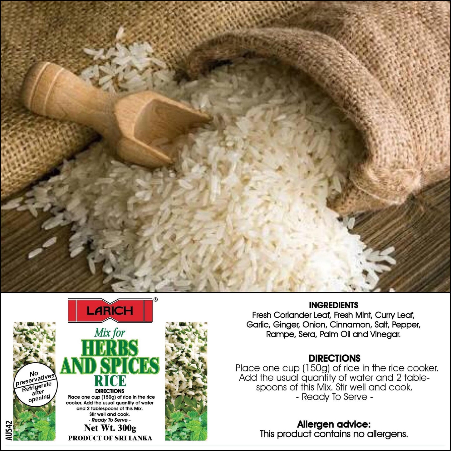 Mix for Herbs and spices rice